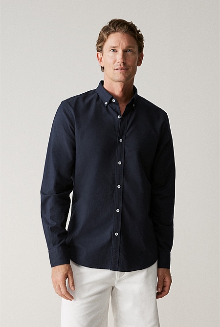 Tailored Fit Organically Grown Cotton Oxford Shirt