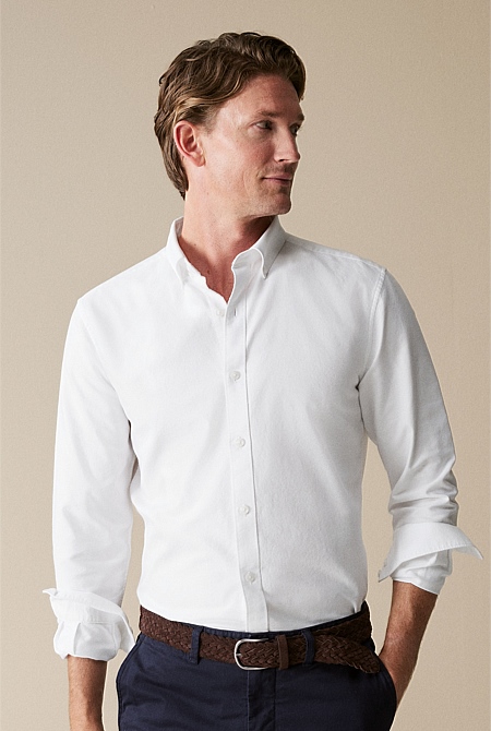 Tailored Fit Organically Grown Cotton Oxford Shirt