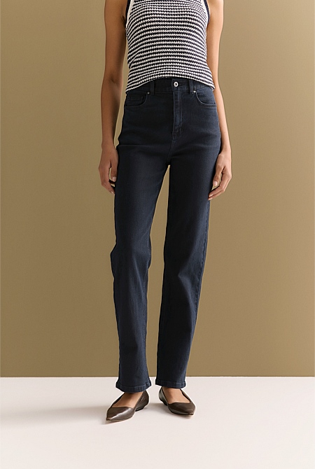 High Rise Straight Leg Jean