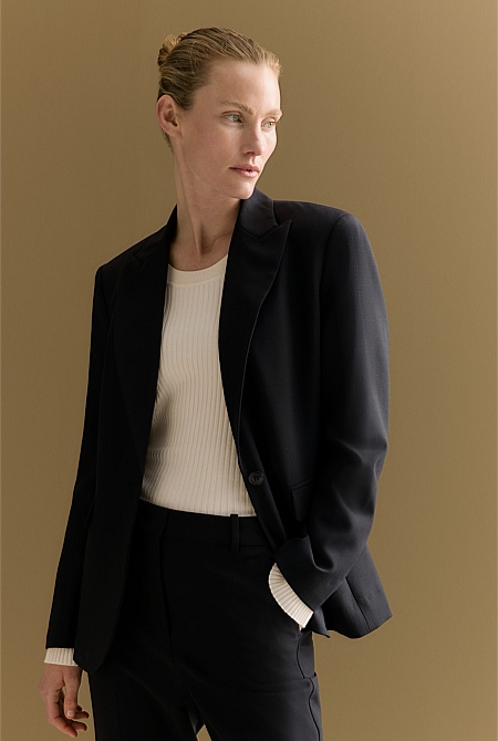 Tailored Single Breasted Blazer