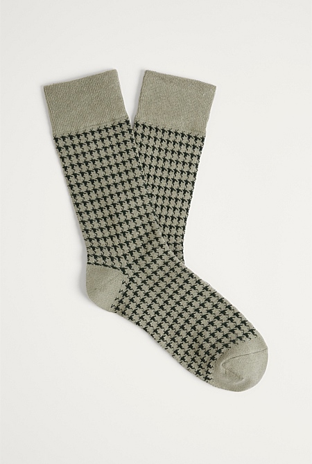 Houndstooth Sock