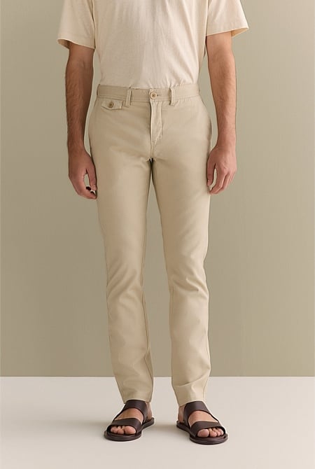 Slim Fit Cotton Dobby Twill Chino