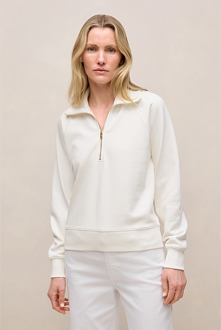 Terry Relaxed Zip Sweat