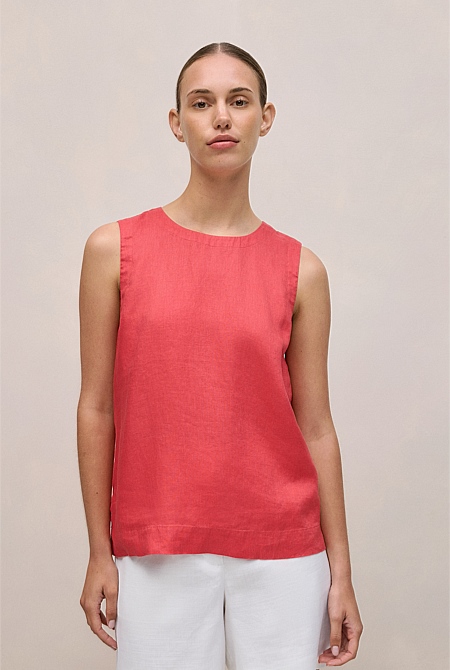 Delave Linen Shell Tank