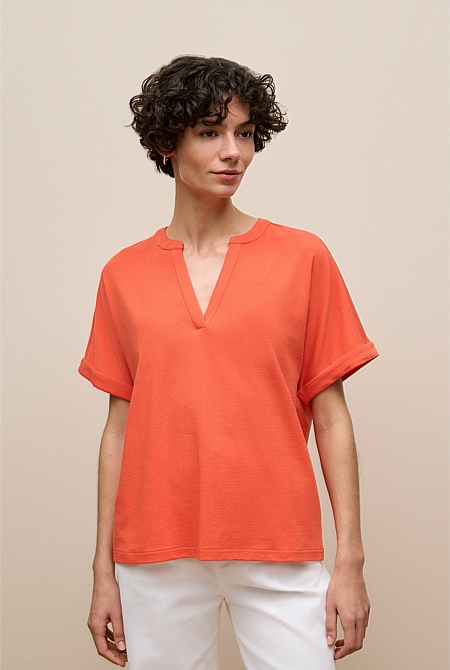Relaxed V Neck T-shirt