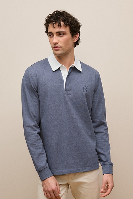 Jersey Cotton Monogram Rugby