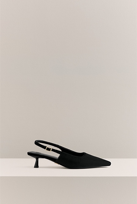 Solenne Pony Hair Kitten Heel