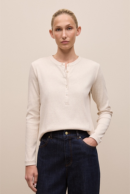 Cotton Marle Henley