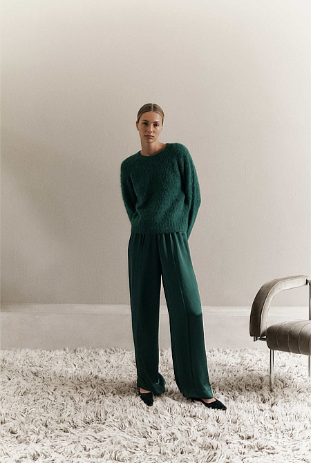 Satin Pull On Pant