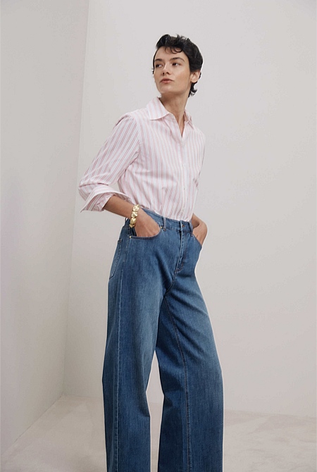 Poplin Twin Stripe Shirt