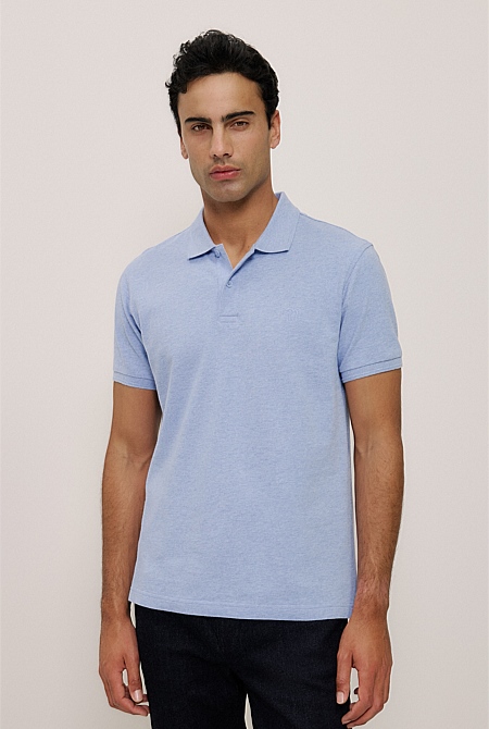 Pique Marle Monogram Polo
