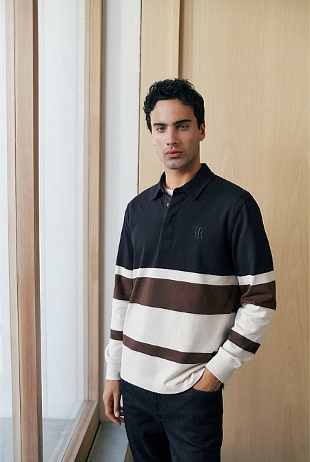 Bold Stripe Monogram Rugby Bold Stripe Monogram Rugby