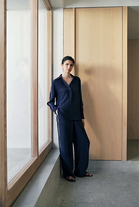 Piping Detail Pull On Pant Piping Detail Pull On Pant