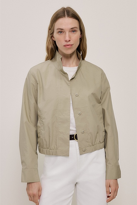 Funnel Neck Bomber Jacket Funnel Neck Bomber Jacket