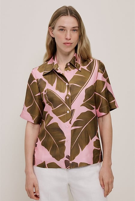 Solara Silk Short Sleeve Shirt Solara Silk Short Sleeve Shirt