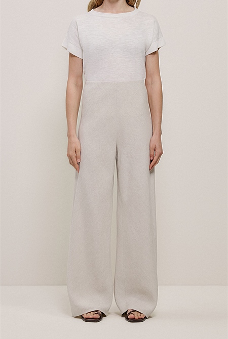 Yarn Dyed Linen Bias Pant Yarn Dyed Linen Bias Pant