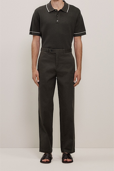 Cotton Twill Tailored Pant Cotton Twill Tailored Pant
