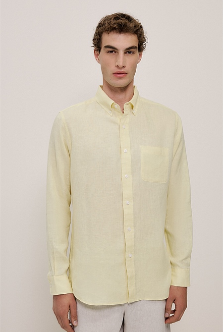 Regular Fit Linen Classic Long Sleeve Shirt Regular Fit Linen Classic Long Sleeve Shirt