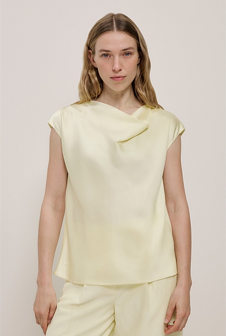 Satin Cowl Neck Blouse Satin Cowl Neck Blouse
