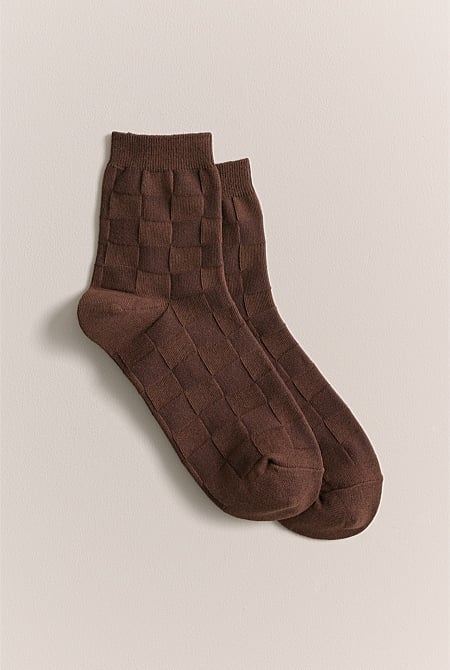 Jacquard Lattice Sock