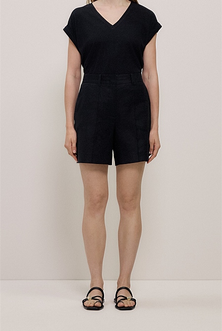 Stretch Linen Blend Short Stretch Linen Blend Short