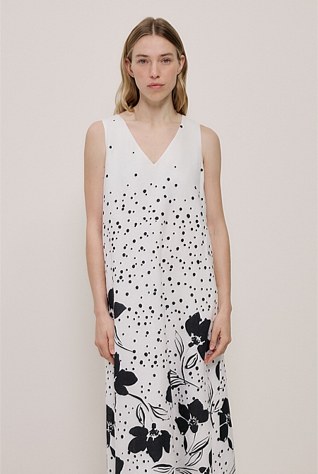 Etta Linen Column Dress Etta Linen Column Dress
