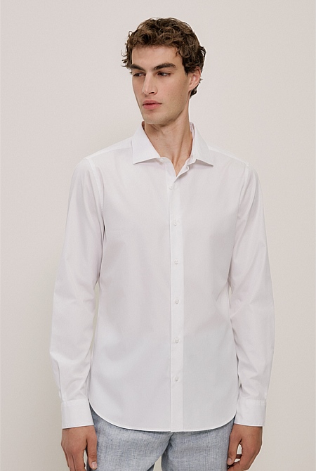 Cotton Poplin Tailored Fit Shirt Cotton Poplin Tailored Fit Shirt