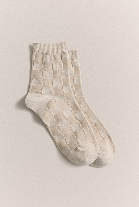 Jacquard Lattice Sock