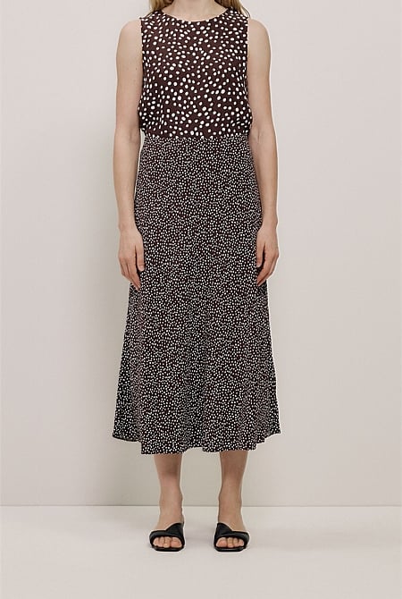 Elorie Bias Slip Skirt
