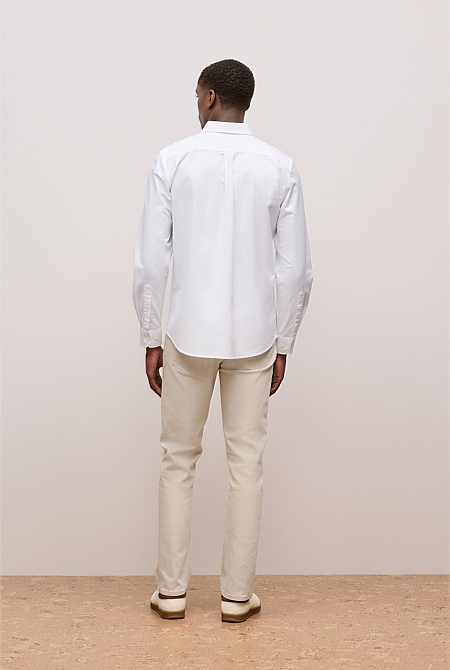 Regular Fit Cotton Monogram Oxford Shirt Regular Fit Cotton Monogram Oxford Shirt