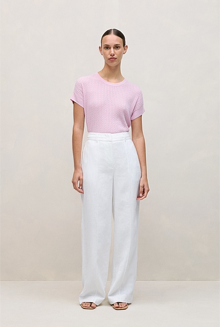 Linen Pintucked Pant Linen Pintucked Pant