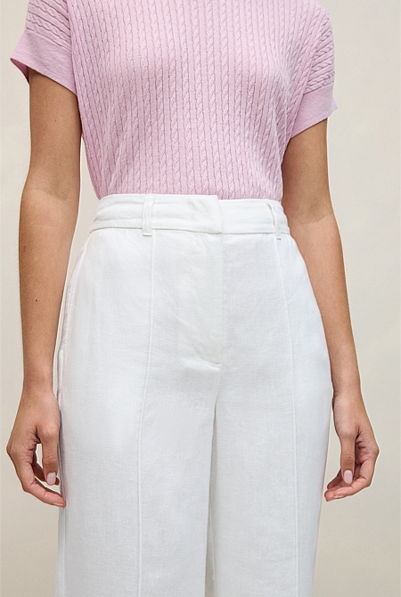 Linen Pintucked Pant Linen Pintucked Pant