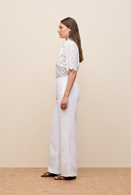 Linen Pintucked Pant Linen Pintucked Pant