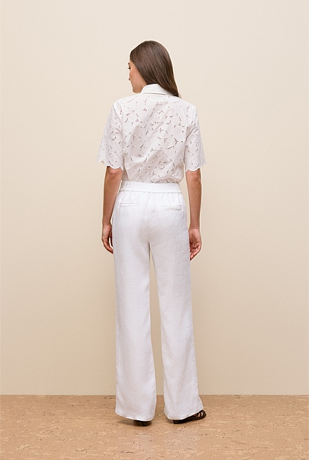 Linen Pintucked Pant Linen Pintucked Pant