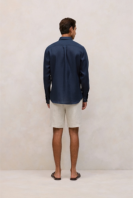 Regular Fit Linen Classic Long Sleeve Shirt Regular Fit Linen Classic Long Sleeve Shirt