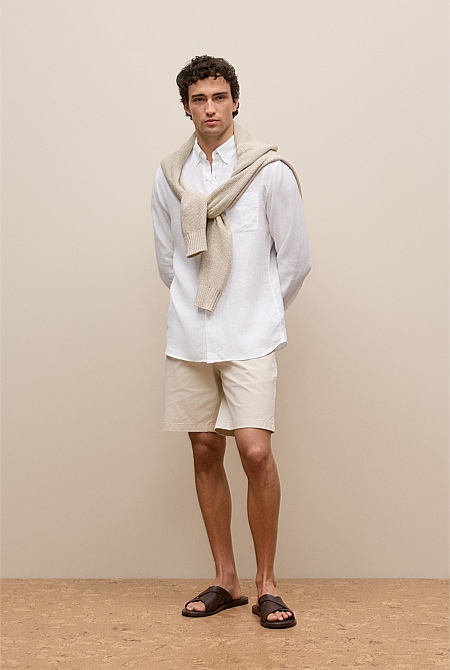 Regular Fit Linen Classic Long Sleeve Shirt Regular Fit Linen Classic Long Sleeve Shirt