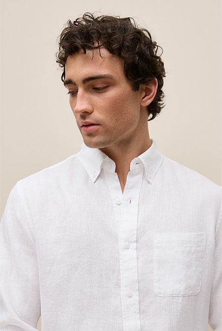 Regular Fit Linen Classic Long Sleeve Shirt Regular Fit Linen Classic Long Sleeve Shirt