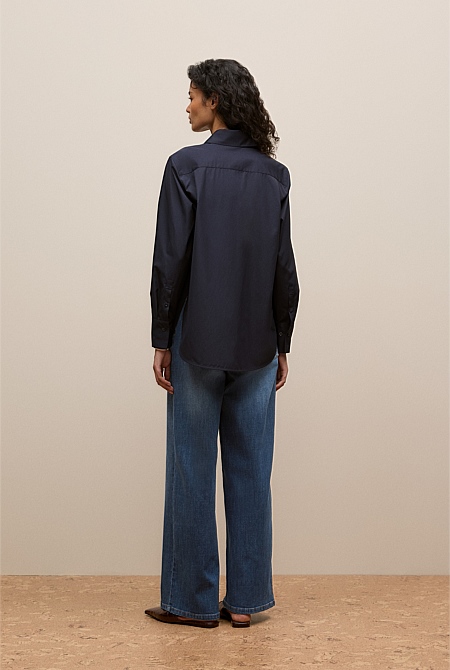 Cotton Poplin Long Sleeve Shirt Cotton Poplin Long Sleeve Shirt