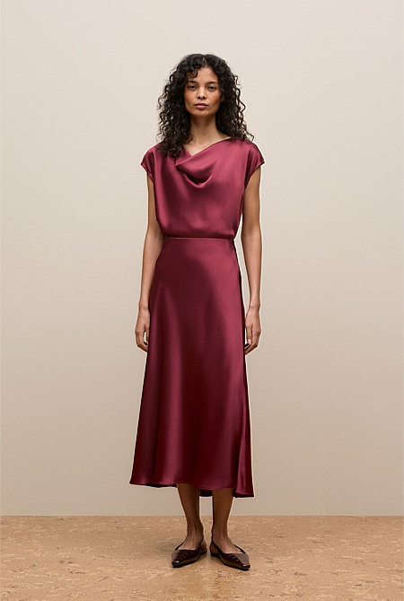 Satin Bias Cut Skirt Satin Bias Cut Skirt