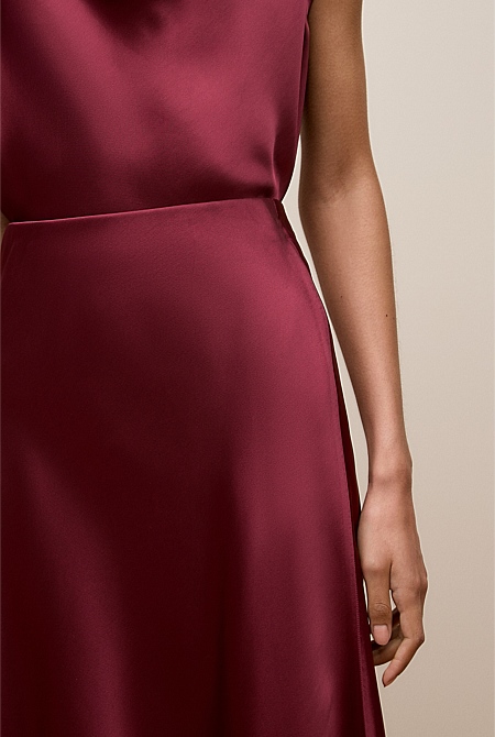 Satin Bias Cut Skirt Satin Bias Cut Skirt