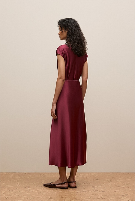 Satin Bias Cut Skirt Satin Bias Cut Skirt