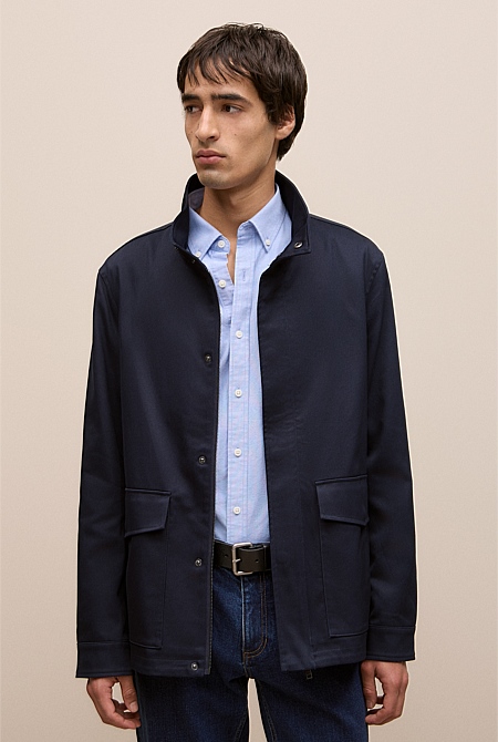 Cotton Twill Zip Through Jacket Cotton Twill Zip Through Jacket