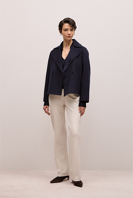 Merino Open Collar Knit Merino Open Collar Knit