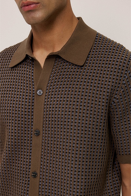 Jacquard Geo Knit Shirt Jacquard Geo Knit Shirt