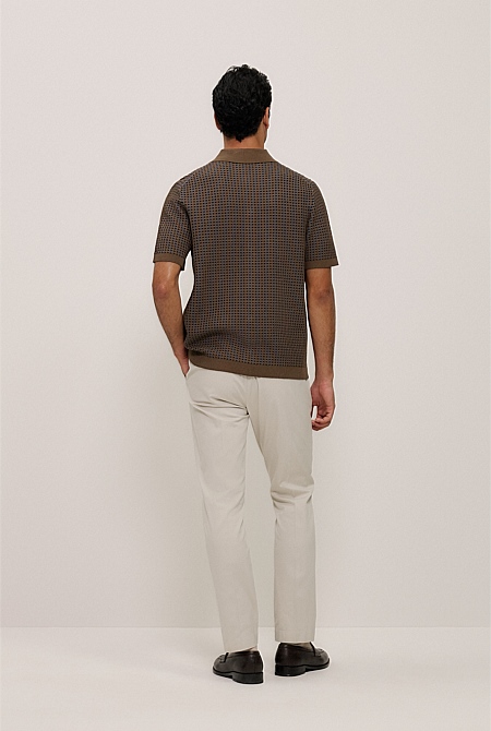 Jacquard Geo Knit Shirt Jacquard Geo Knit Shirt