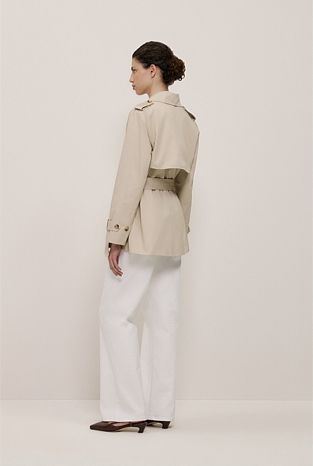 Short Belted Trench Coat Short Belted Trench Coat
