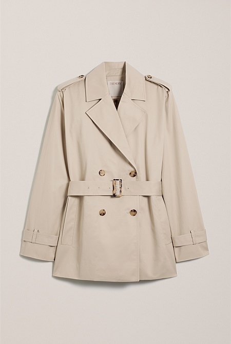 Short Belted Trench Coat Short Belted Trench Coat