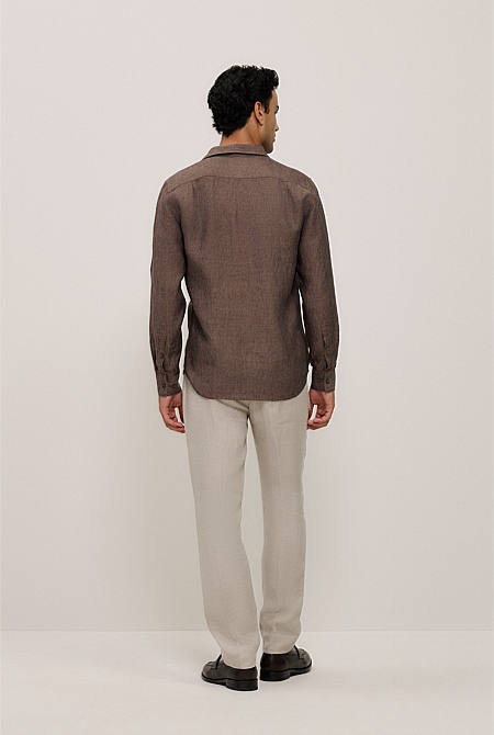 Tailored Fit Delave Linen Shirt Tailored Fit Delave Linen Shirt
