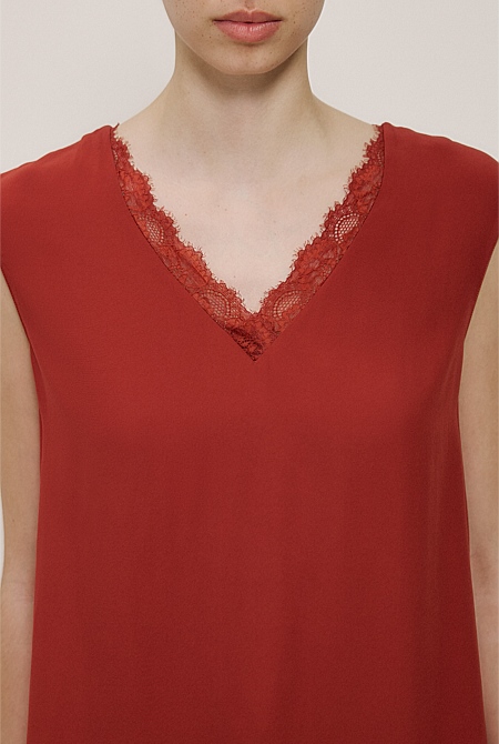 Lace Detail Tank Lace Detail Tank