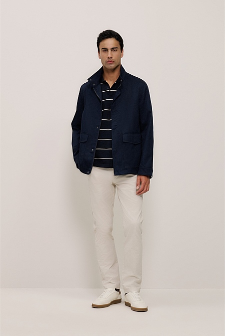 Pique Stripe Monogram Polo Pique Stripe Monogram Polo